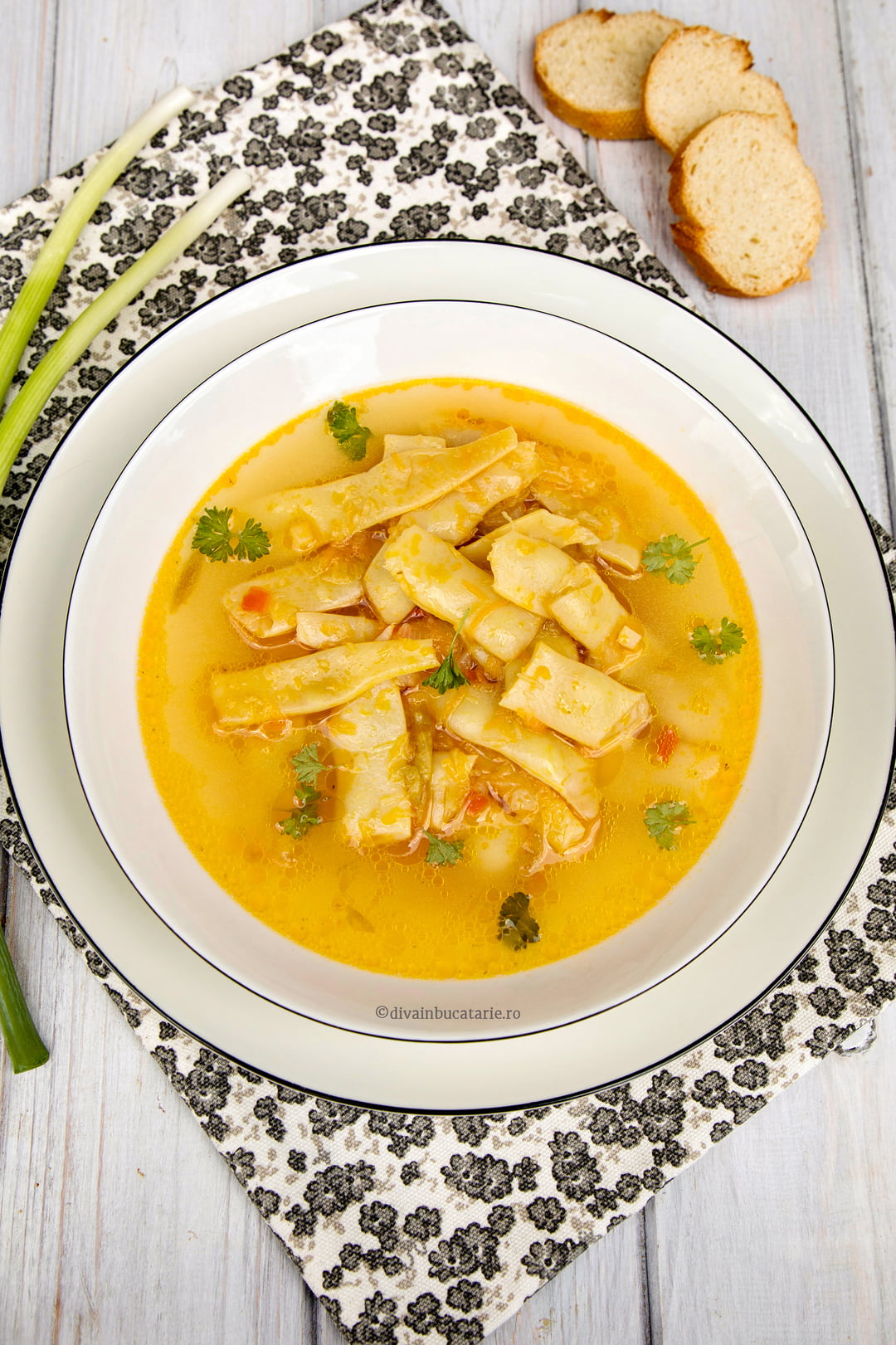 Ciorba de fasole pastai - reteta de post A