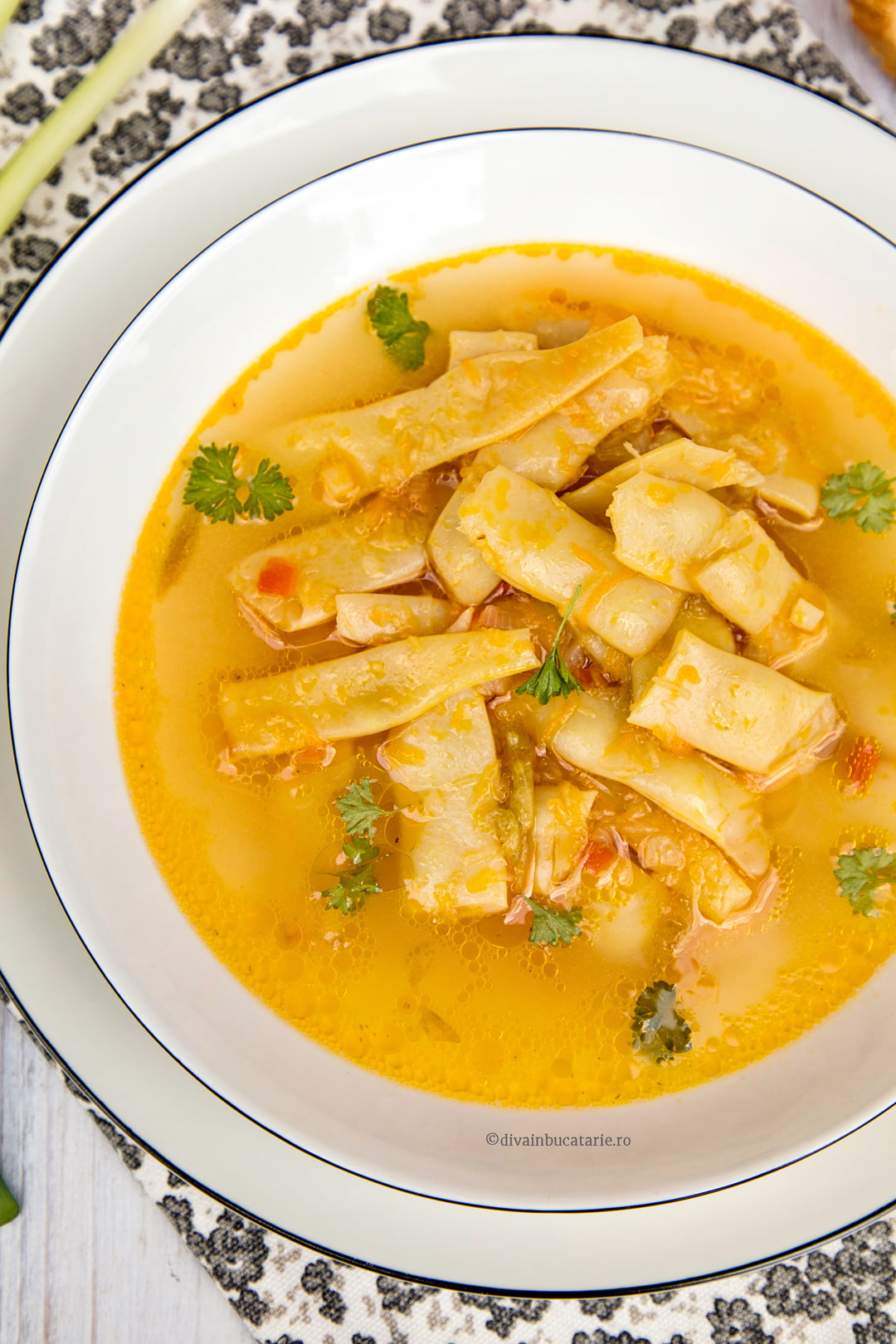 Ciorba de fasole pastai - reteta de post C