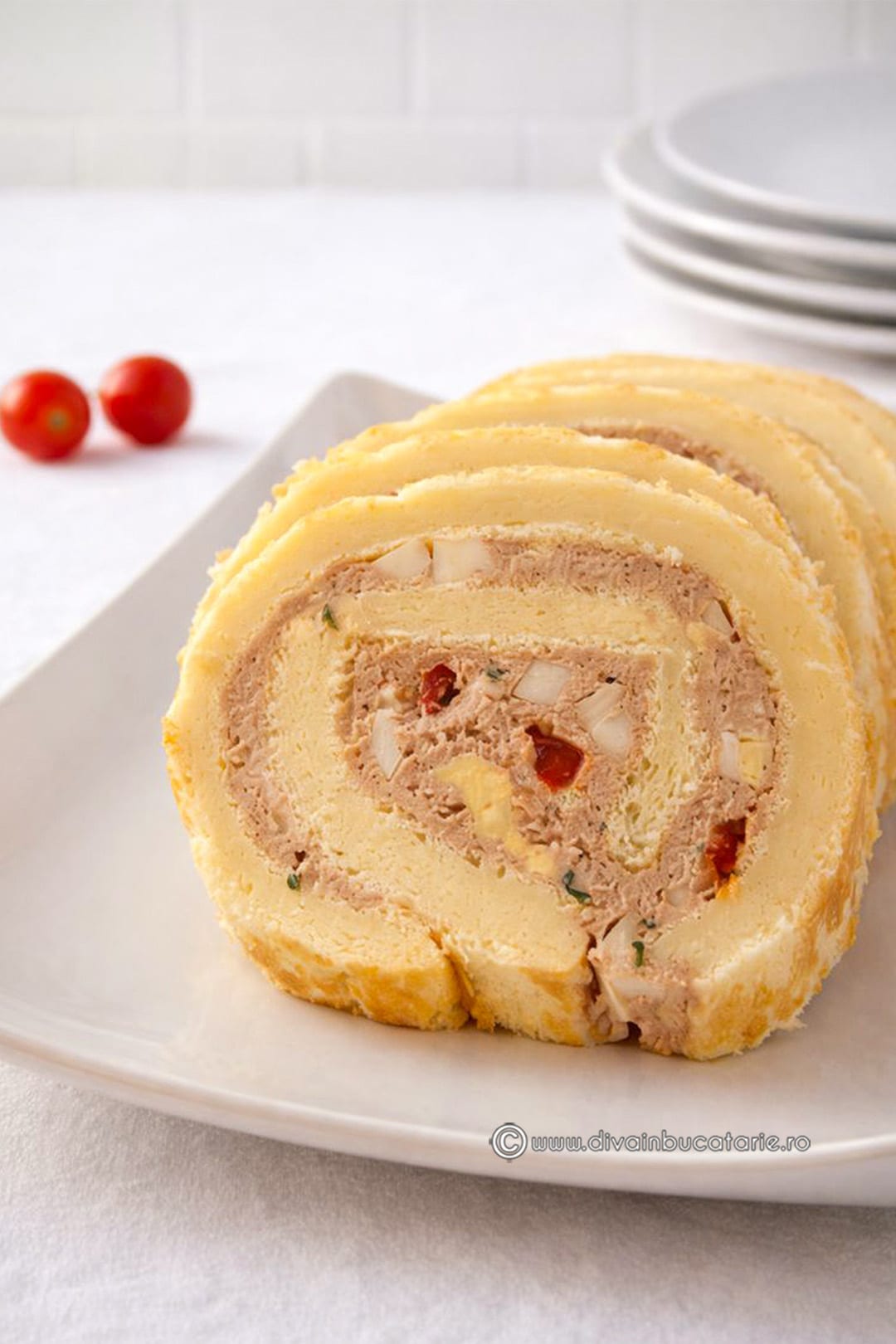 rulada aperitiv cu pate de ficat diva in bucatarie A