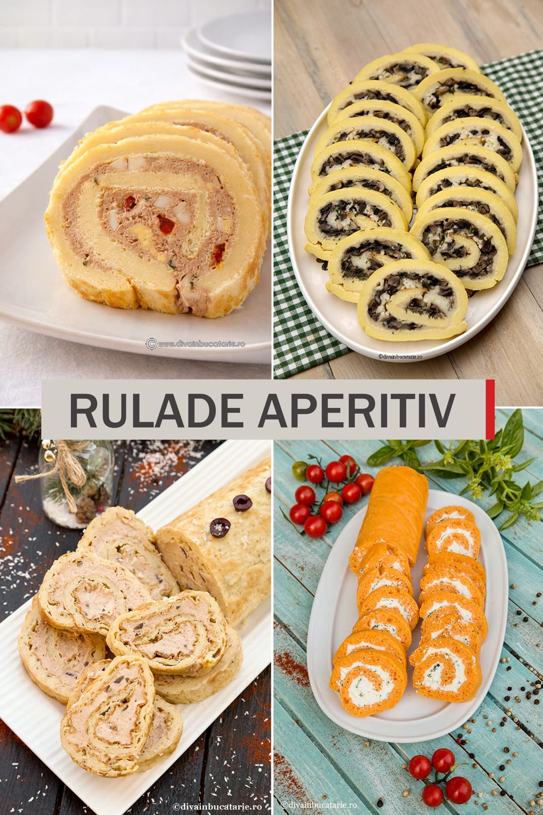 RULADE APERITIV - COLECTIE DE RETETE DIVA IN BUCATARIE