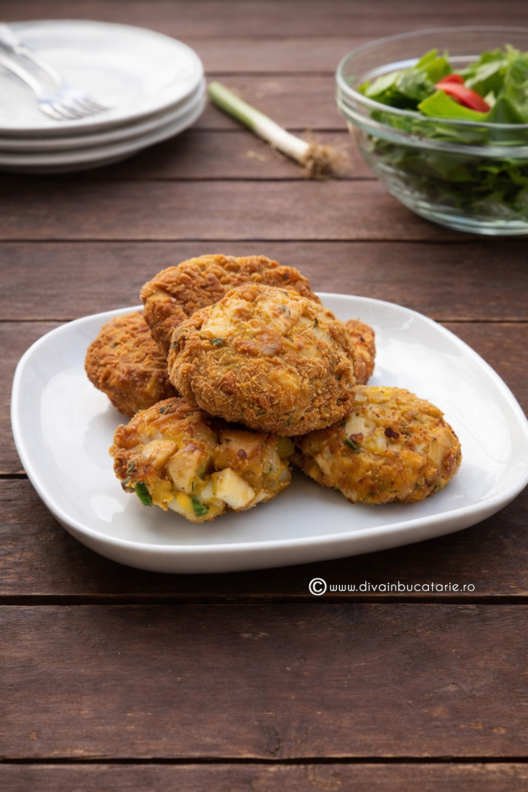 Chiftelute din oua si cartofi A