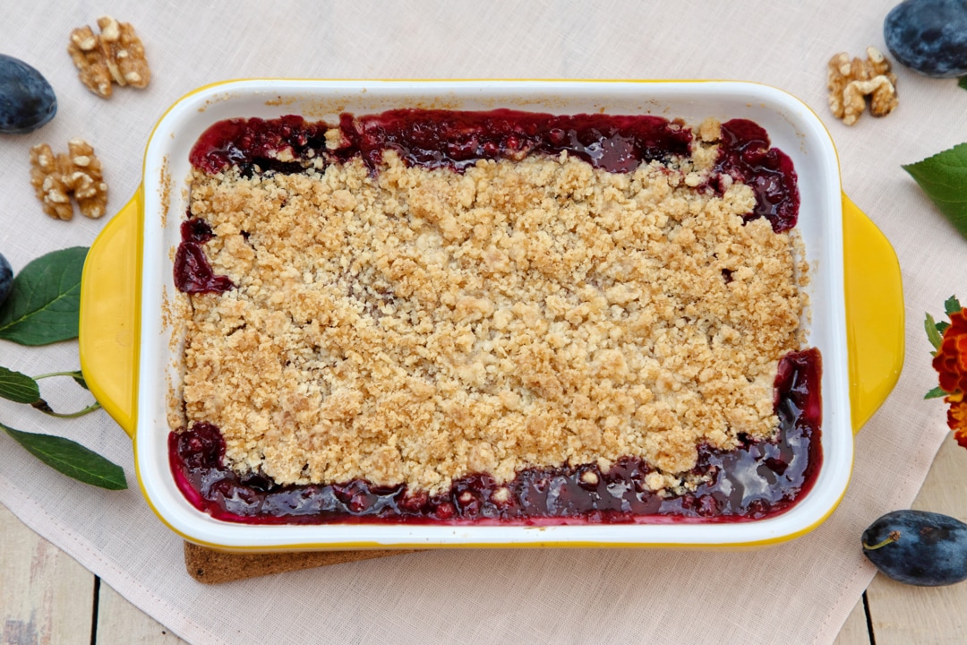 crumble cu prune si nuca 5