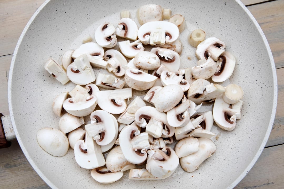 Orzo cremos cu ciuperci si spanac 1