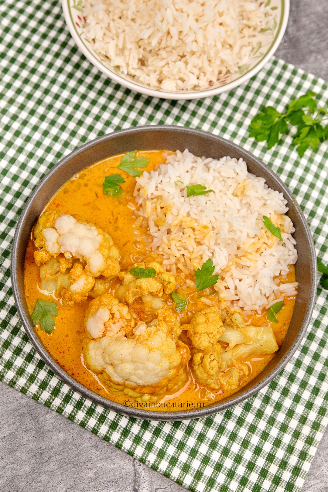 Conopida in sos curry rosu A