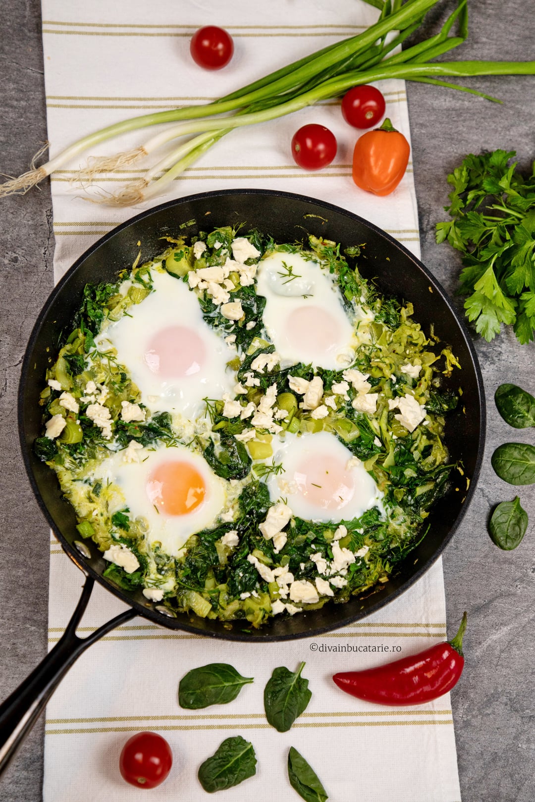 shakshuka verde reteta diva in bucatarie A