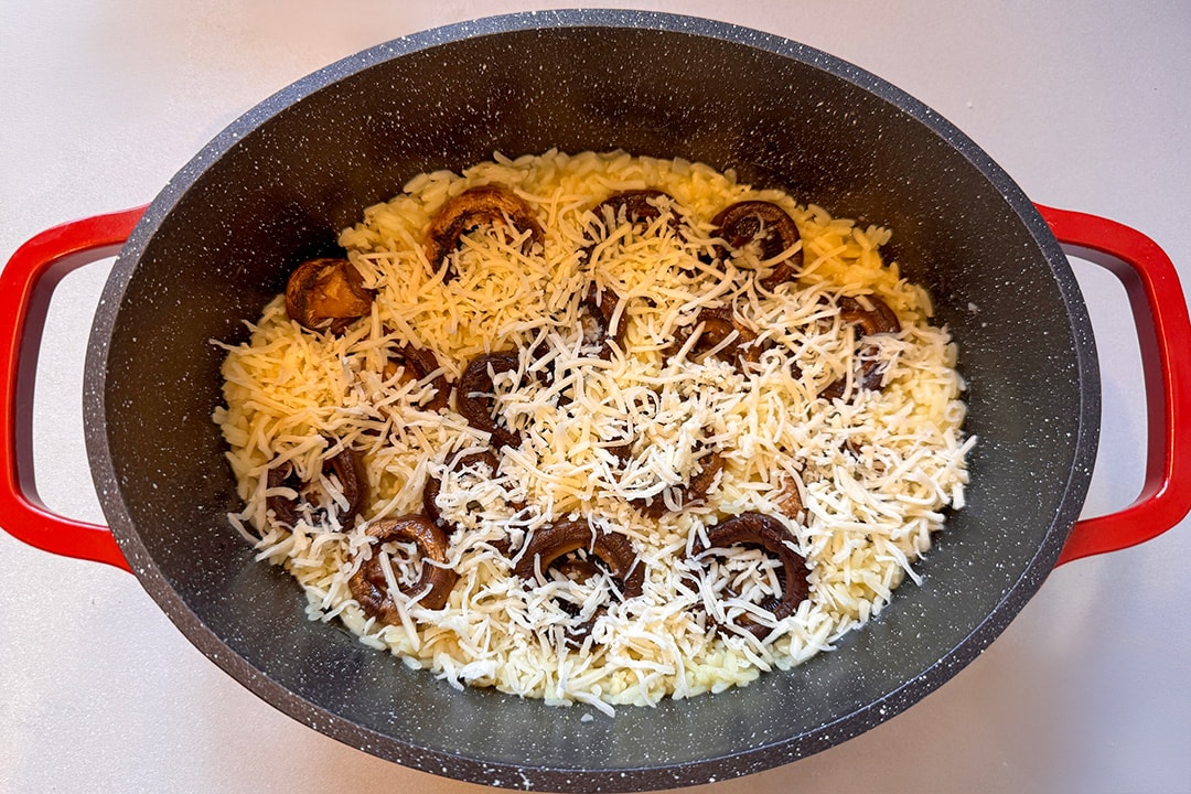Gratin de ciuperci cu orez 3