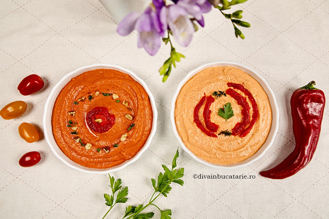 doua aperitive cu ardei copti la air fryer B