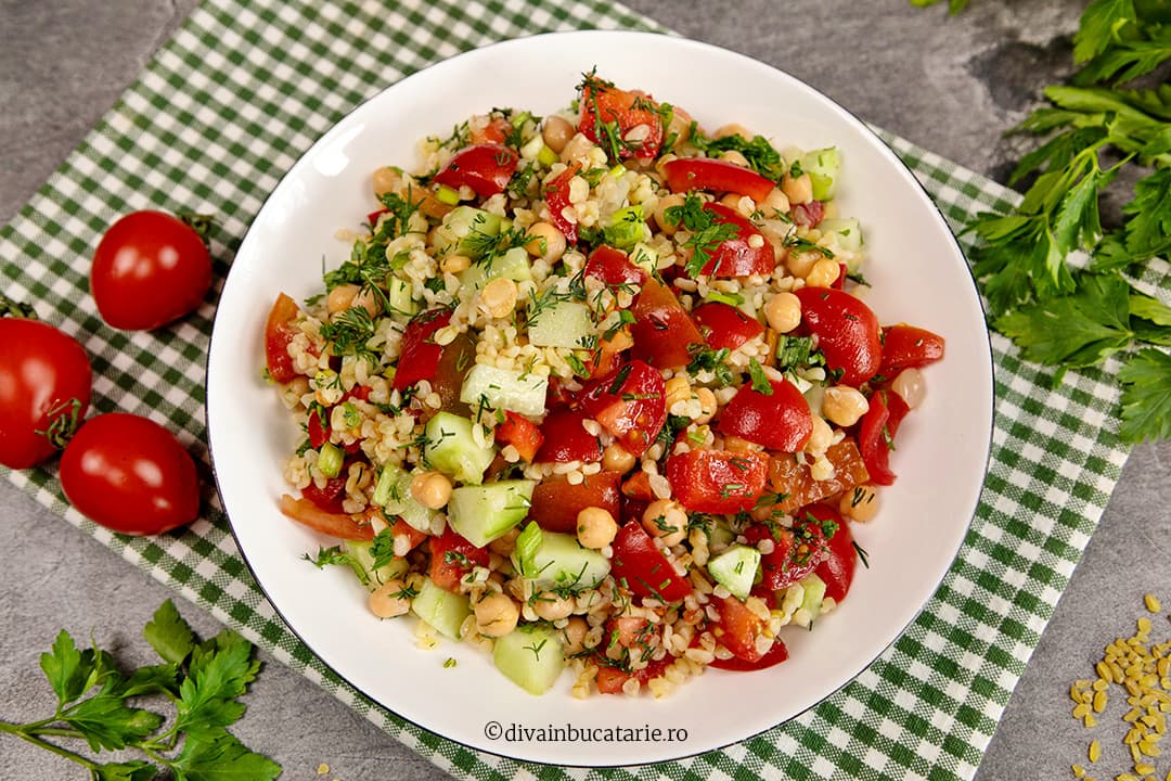 salata de bulgur cu legume proaspete B