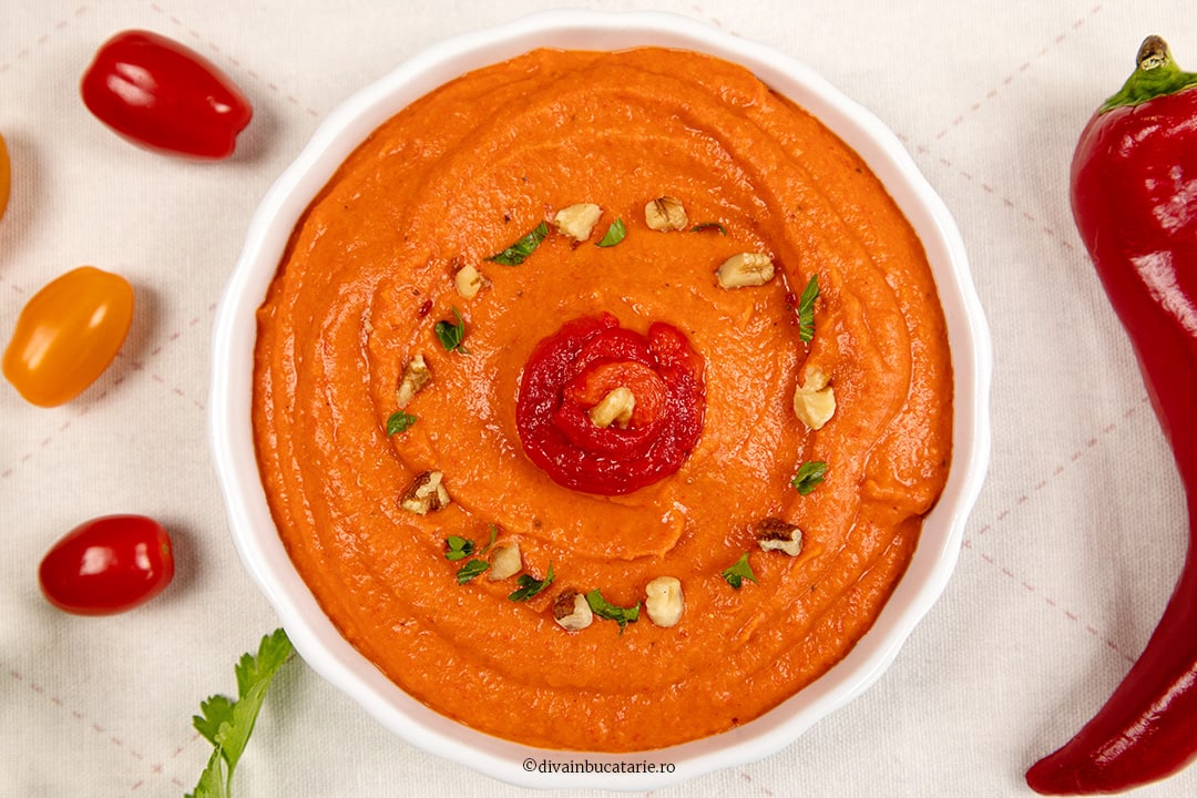 hummus de fasole cu ardei copt B