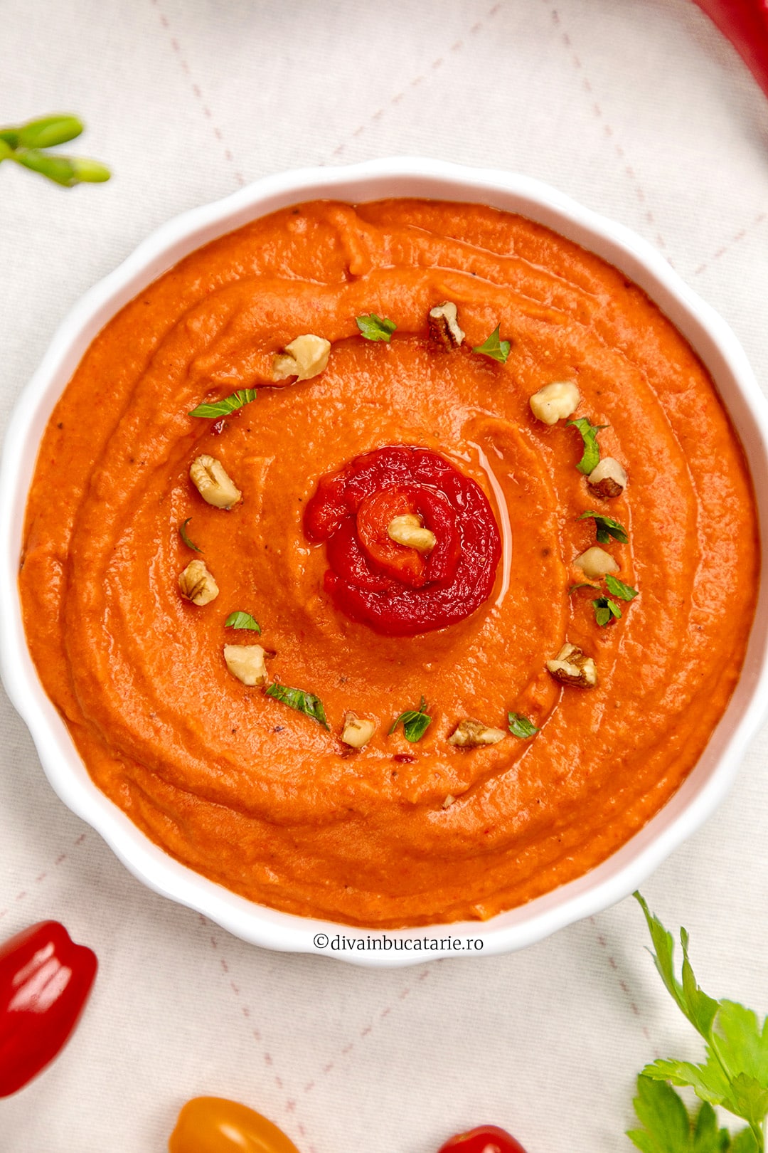 hummus de fasole cu ardei copt C