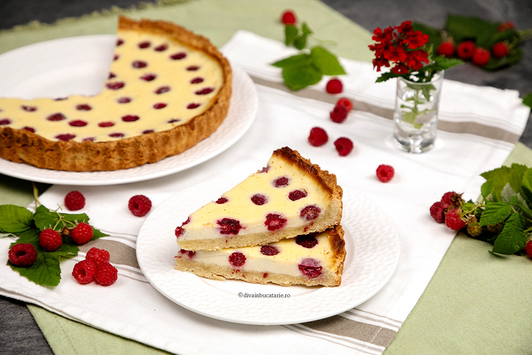 tarta cu ricotta si zmeura B